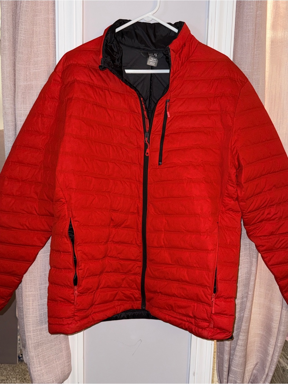 Mountain Hardwear Men's Red Quilted Puffer Jacket